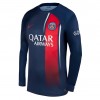 Maillot de Foot Paris Saint-Germain Mbappé 7 Domicile 2023-24 Manche Longue